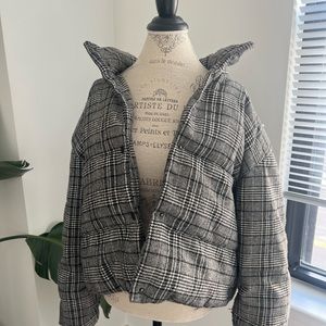 Plaid Puffer Jacket